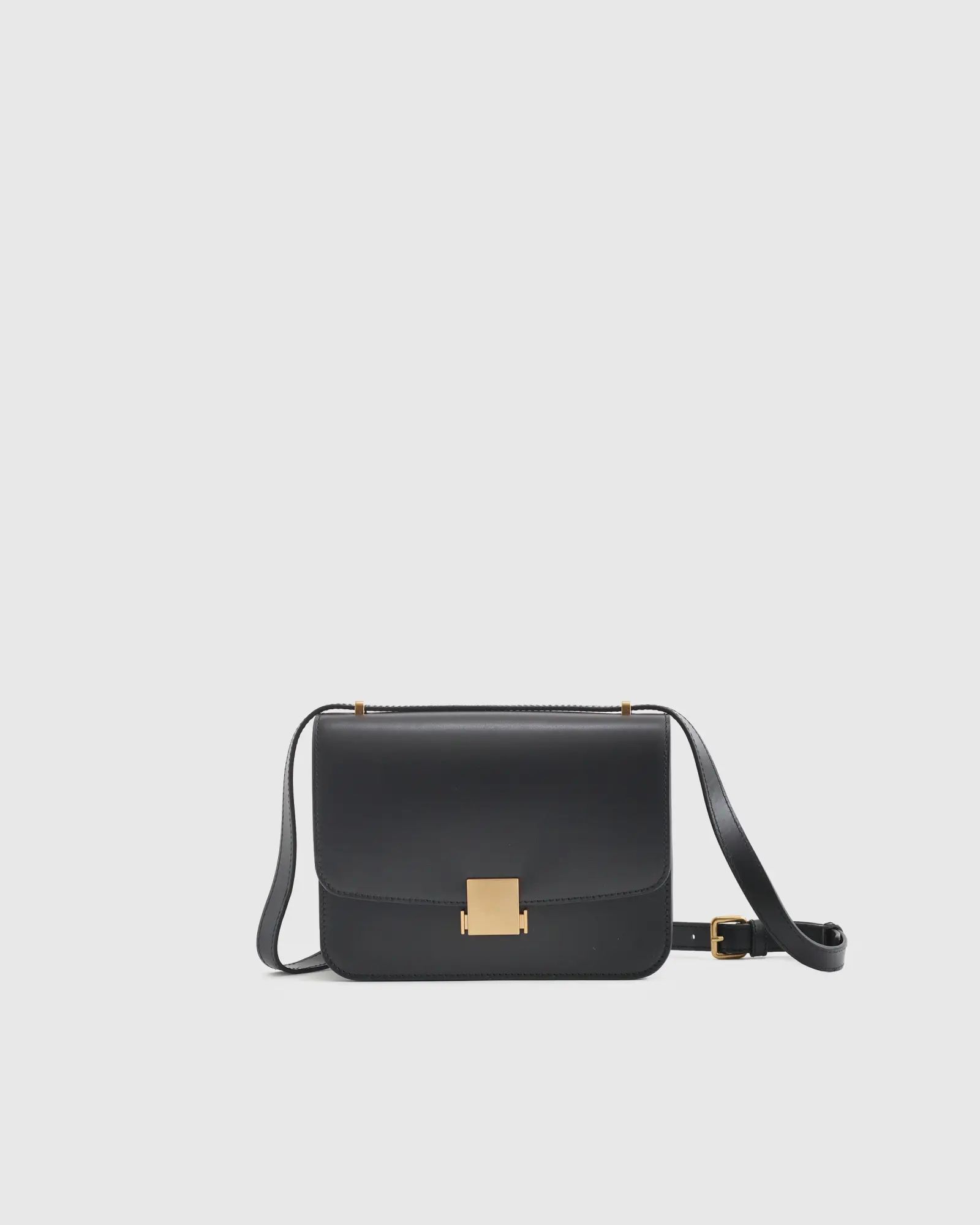 Italian Leather Box Shoulder Bag | Quince