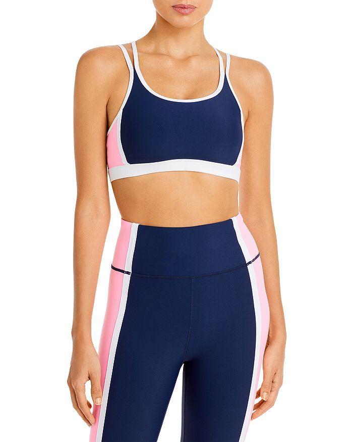 Color Blocked Yoga Sports Bra - 100% Exclusive | Bloomingdale's (US)