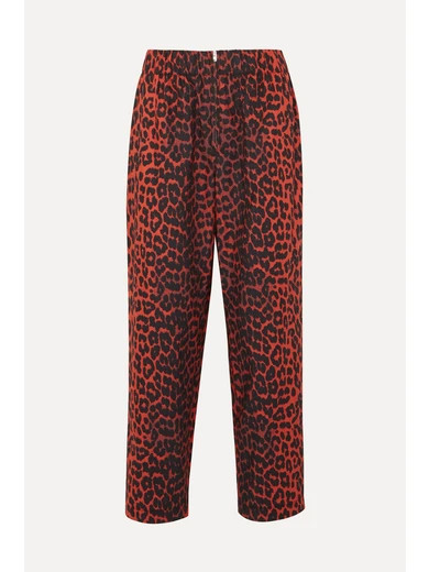 Bijou leopard-print cotton-twill tapered pants | NET-A-PORTER (UK & EU)