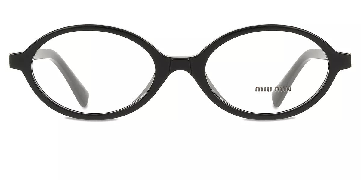 Miu Miu MU01XV 1AB1O1 Women’s Glasses Black Size 50 - Free Lenses - Blue Light Block Available | SmartBuyGlasses Global
