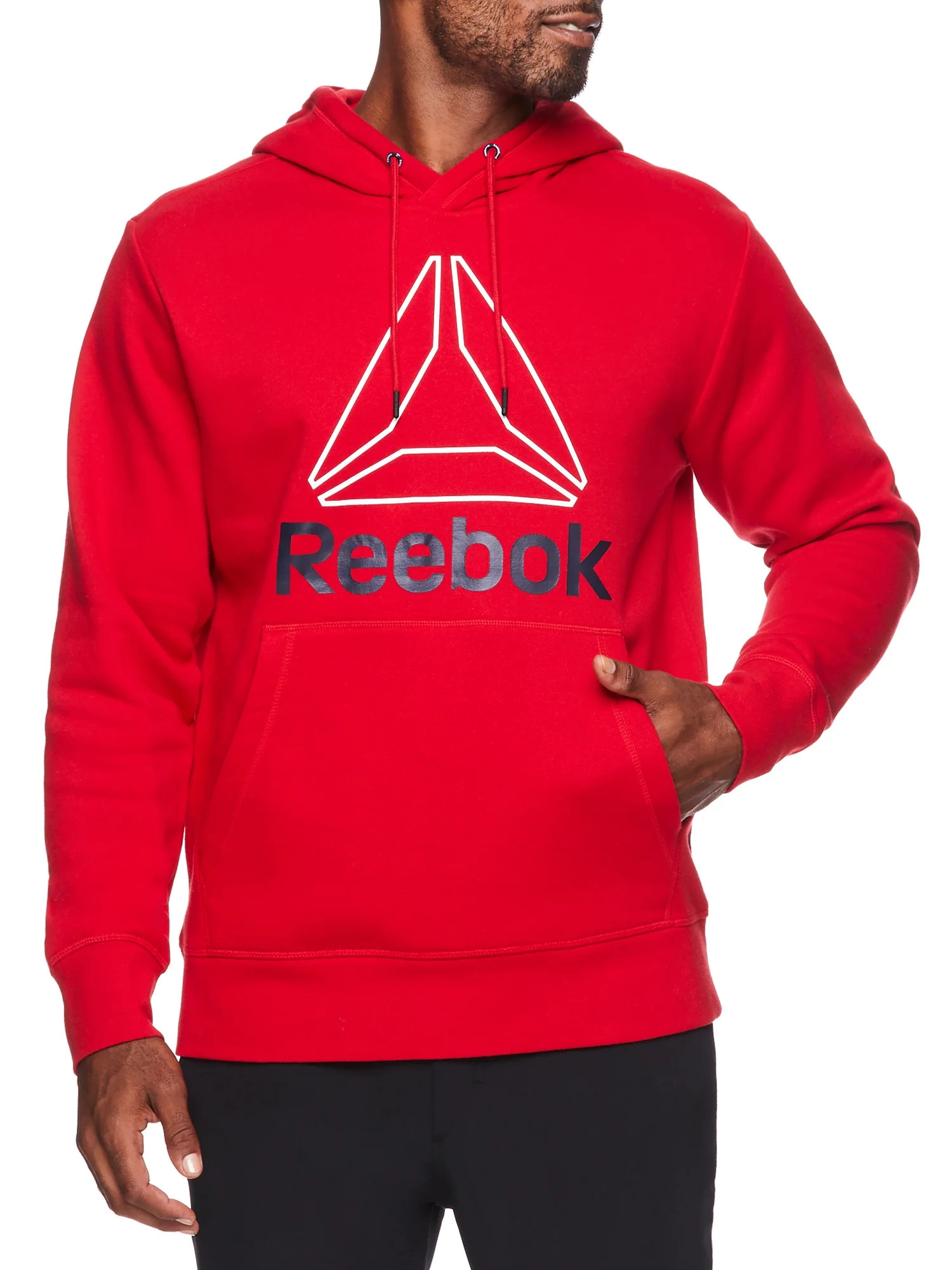 Reebok Mens and Big Mens Active Pullover Fleece Hoodie, Up to 3XL - Walmart.com | Walmart (US)