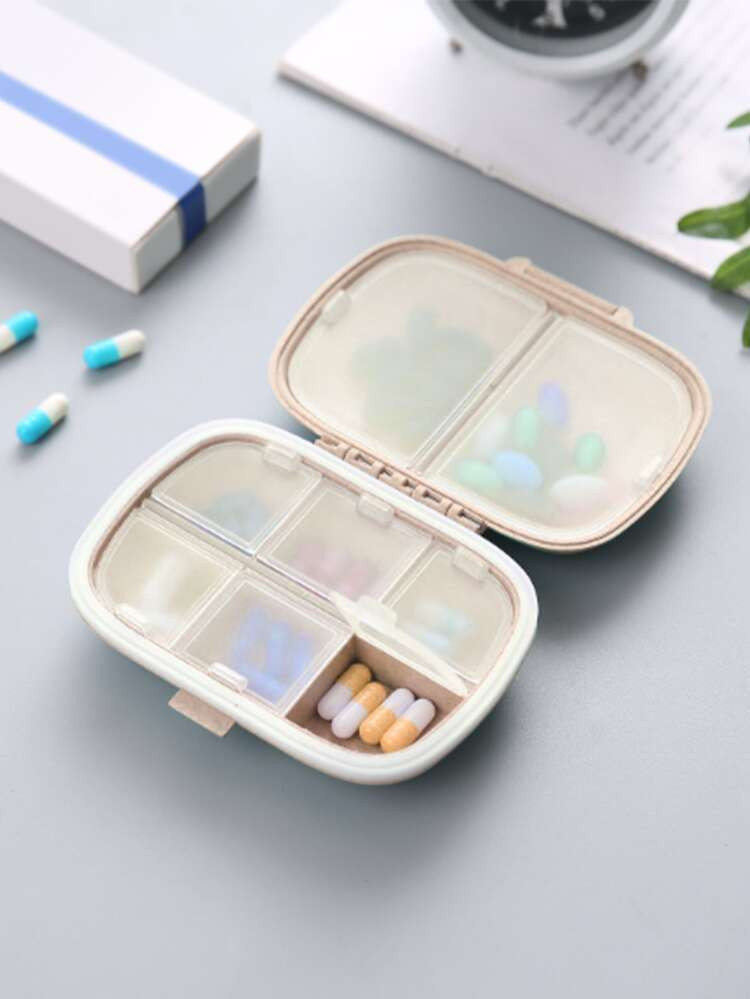 1pc Portable Pill Storage Box, Small Medicine Box For Outdoor | SHEIN