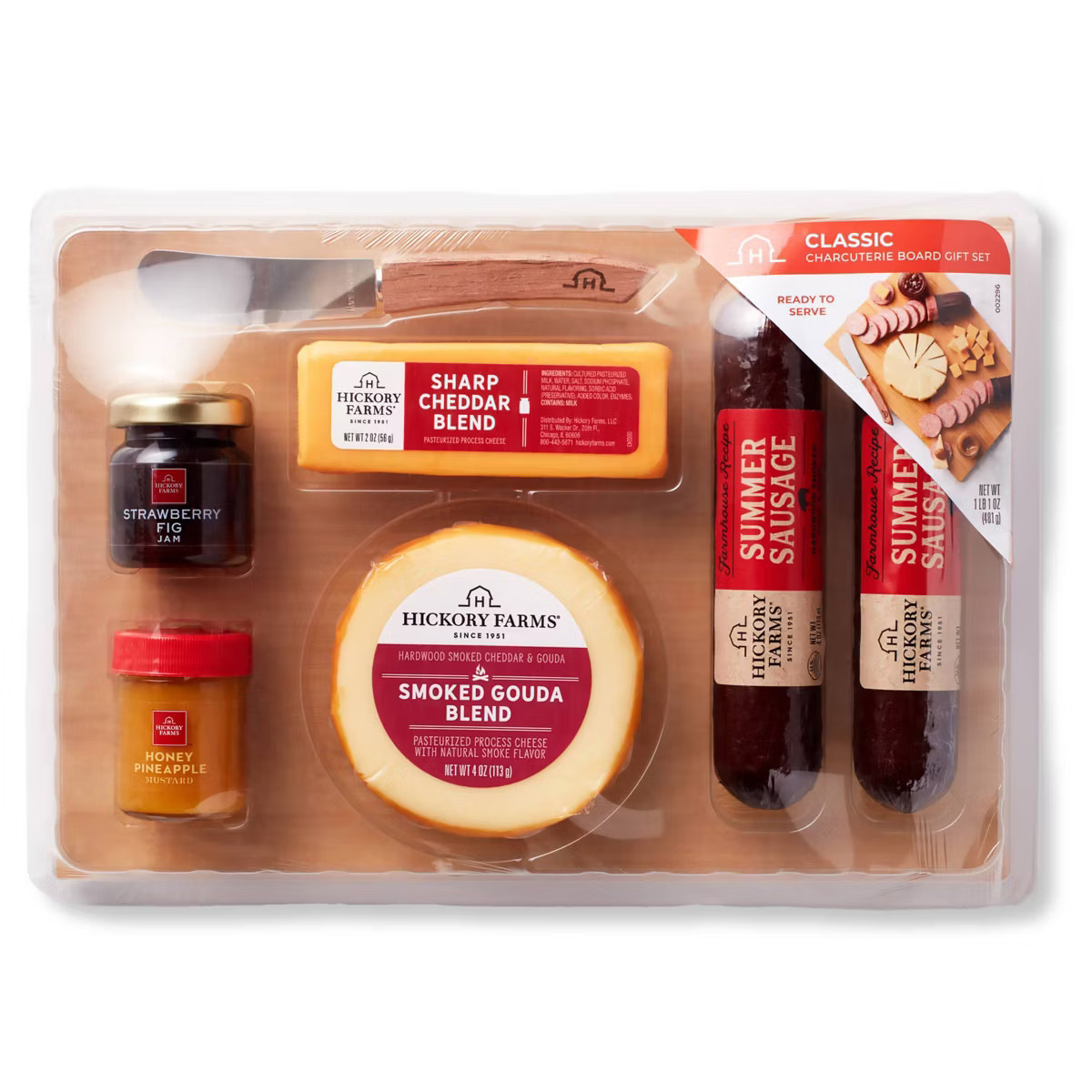 Hickory Farms Christmas Gift Set Classic Charcuterie Board - 17oz | Target