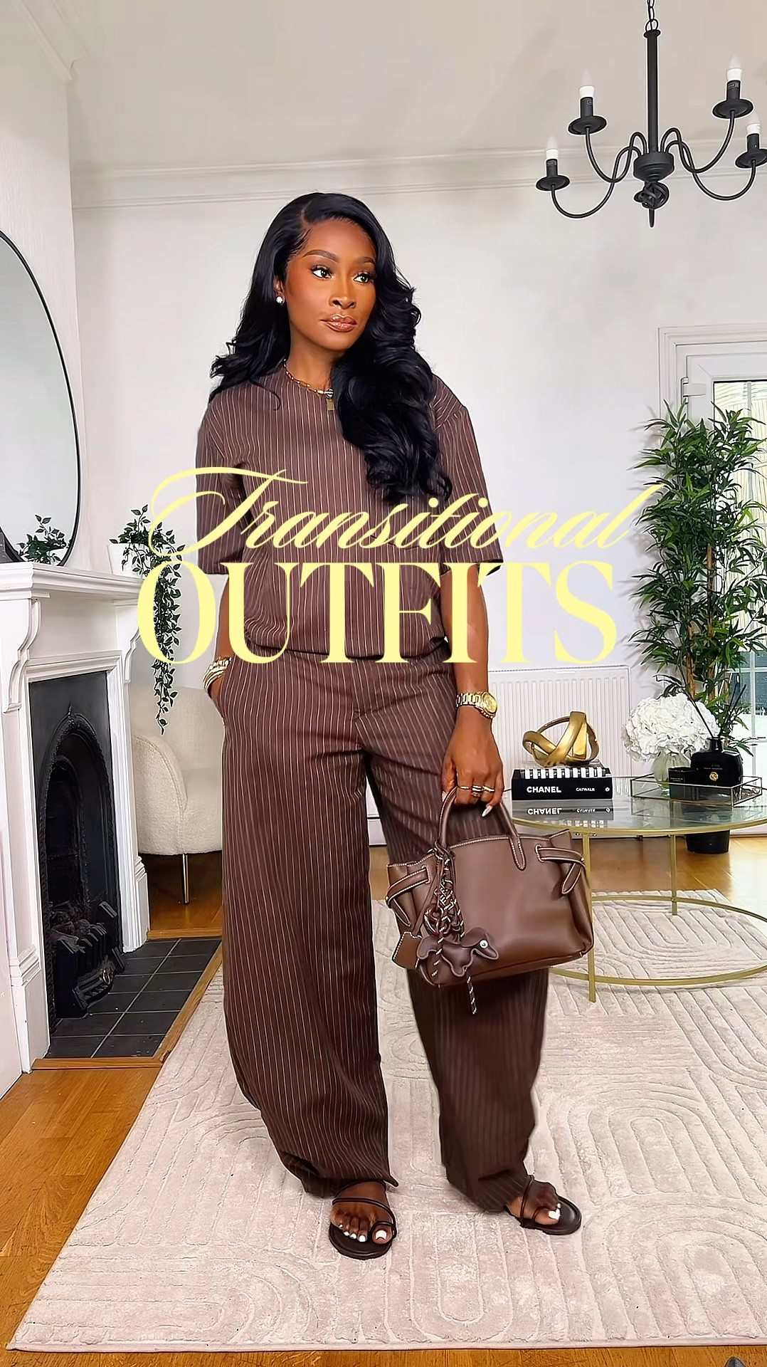 Brown set I’m wearing a M in both
Beige trousers I’m wearing a 12 
#ltkautumn

#LTKSeasonal #LTKStyleTip