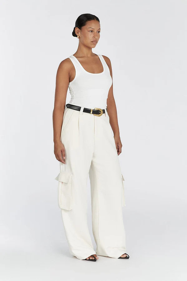 WILLA CREAM CARGO PANT | DISSH