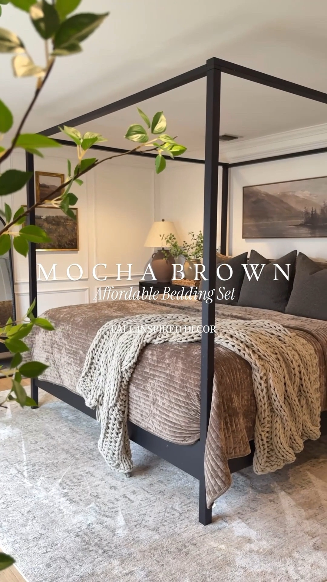 Mocha brown bedding is trending! 🤎
This cozy yet lightweight quilt set from Wayfair is a follower favorite. The earthy brown color looks great with my fall-inspired landscape wall art and black canopy bedframe. I’m using a large, pillow top mattress and matching boxspring.


#LTKStyleTip #LTKHome #LTKSaleAlert