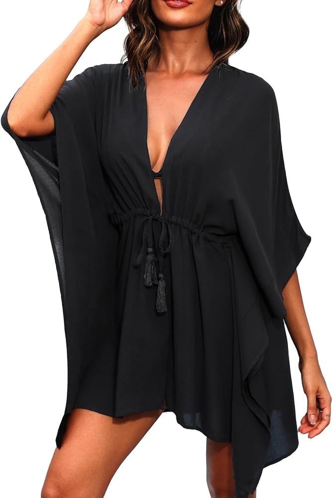 Aqua Eve Kimonos for Women Summer Cover Up Swimsuits Casual Beach Coverups | Amazon (US)