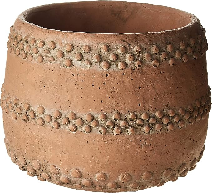 Creative Co-op DA8379-1 Brown & Orange Cement Planter | Amazon (US)