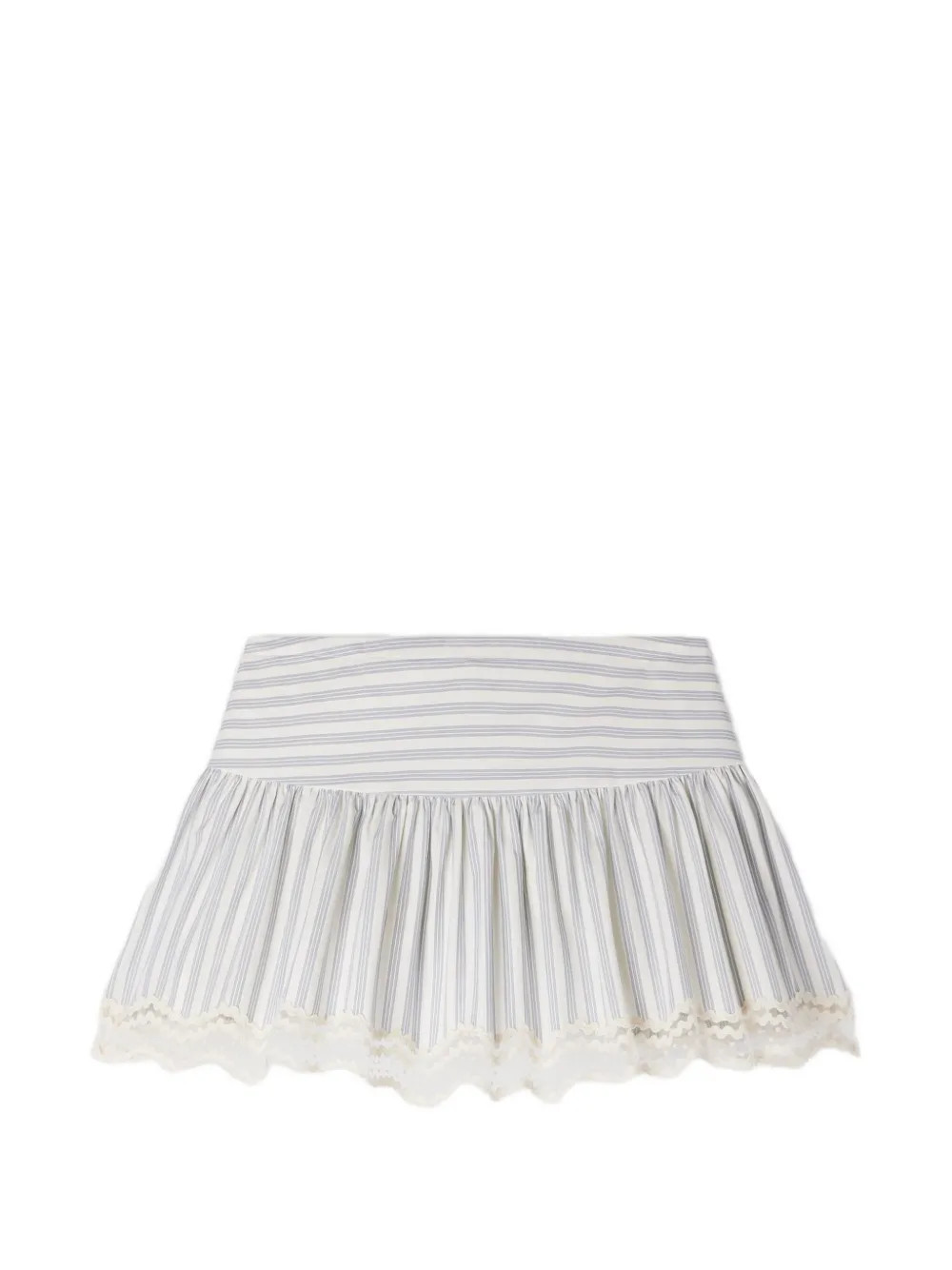 Gestreepte shorts met kanten afwerking | Farfetch Global