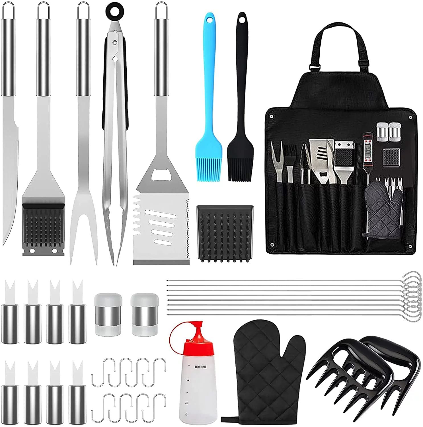 39 Pcs BBQ Grill Tool Set,BBQ Accessories With Storage Bag BBQ Tools,Extra Thick Stainless Steel ... | Walmart (US)