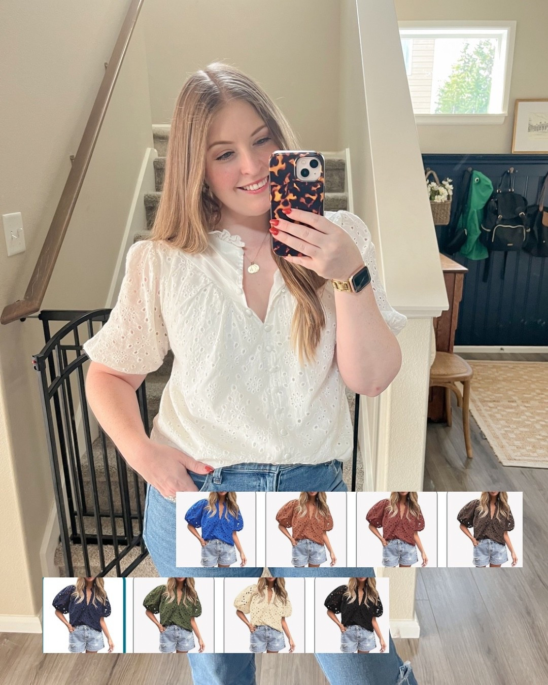 Easy anywhere blouse from Amazon. Comes in so many color options. Fits tts and perfect for transitioning and all through Fall. 🍁

fall style, fall outfits, work wear, eyelet, blouse, top, cottage core

#LTKStyleTip #LTKSeasonal #LTKFindsUnder50