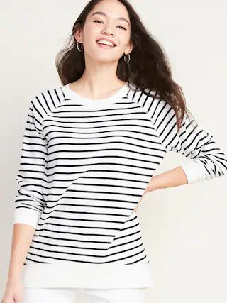 Boyfriend French Terry Tunic Sweatshirt for Women | Old Navy (US)