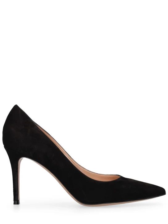 85mm gianvito suede pumps - Gianvito Rossi - Women | Luisaviaroma | Luisaviaroma