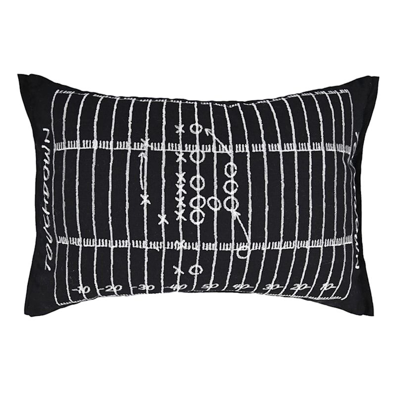 Football Field Throw Pillow, 14x20 | At Home