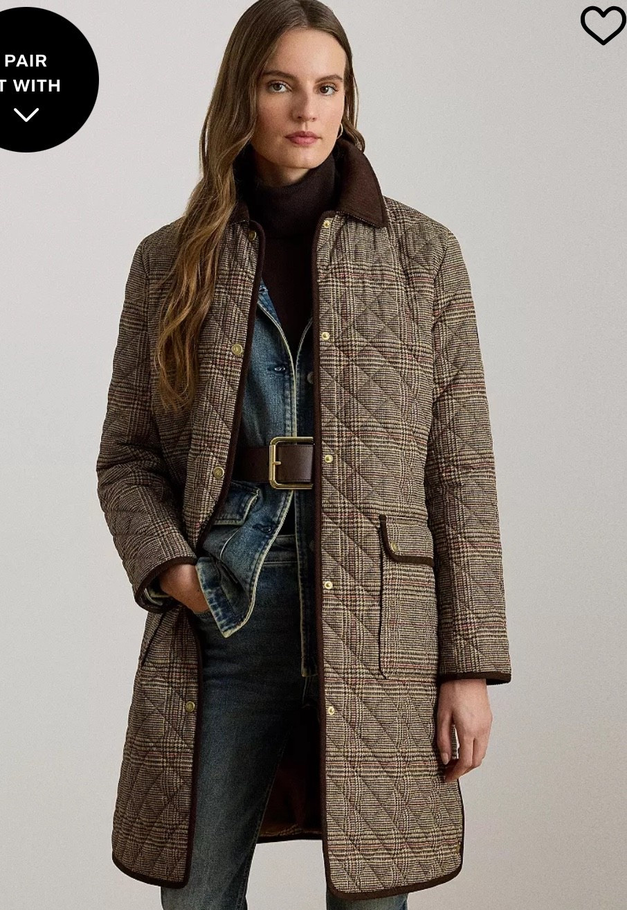 Ralph Lauren women’s quilted coat plaid on Major Black Friday sale for $85.99

#LTKgrwm #LTKootd #LTKSaleAlert