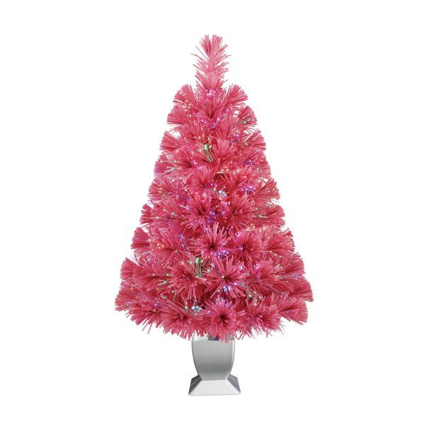 Holiday Time Pre-Lit LED Fiber Optic Concord Artificial Christmas Tree 32inch | Walmart (US)