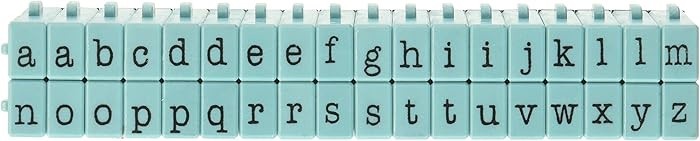 Contact USA CU-07113 Pegz Connectable Alphabet Stamp Set, Medium, Tiffany Blue | Amazon (US)