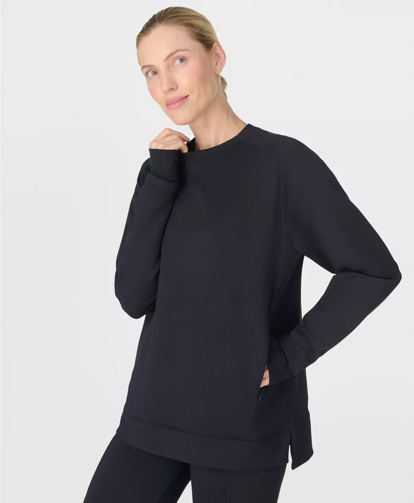 Therma Walk Infrared Midlayer  - Black | Women's Jumpers + Hoodies | Sweaty Betty | Sweaty Betty UK