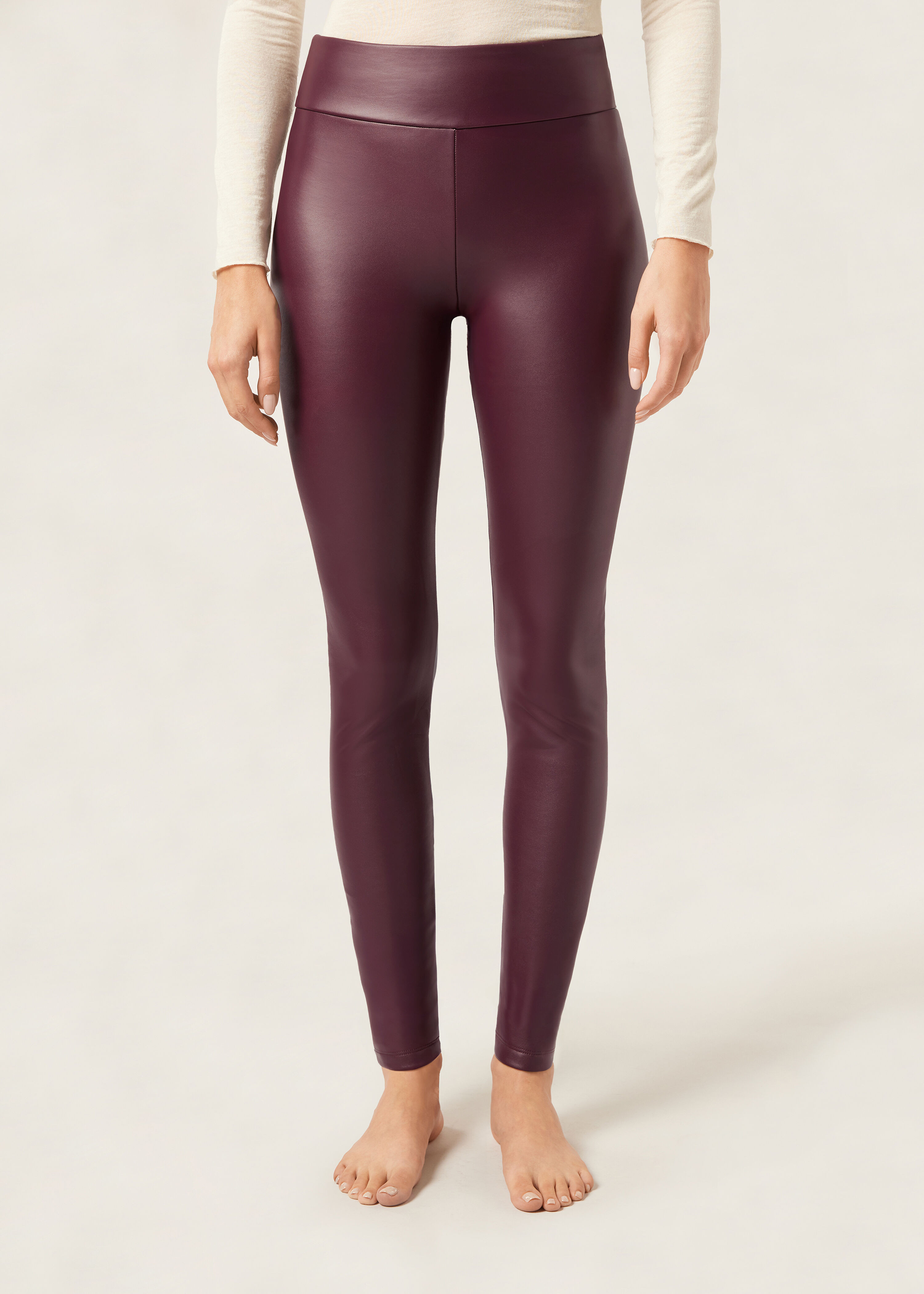 Faux Leather Thermal Leggings | Calzedonia US