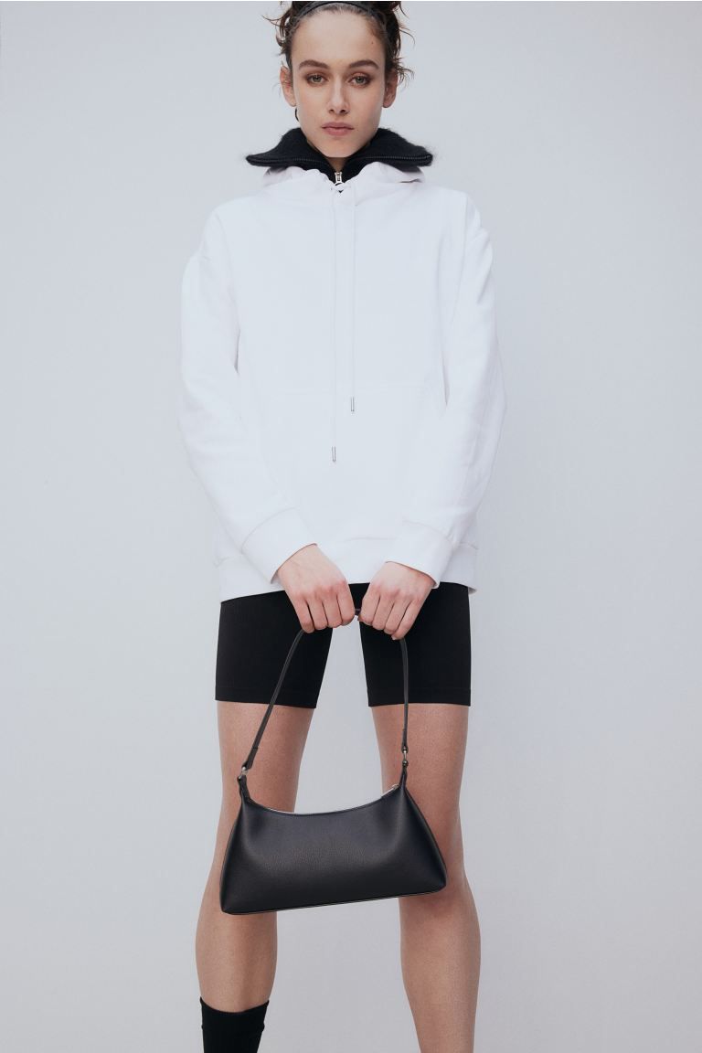 Hooded top - White - Ladies | H&M GB | H&M (UK, MY, IN, SG, PH, TW, HK)