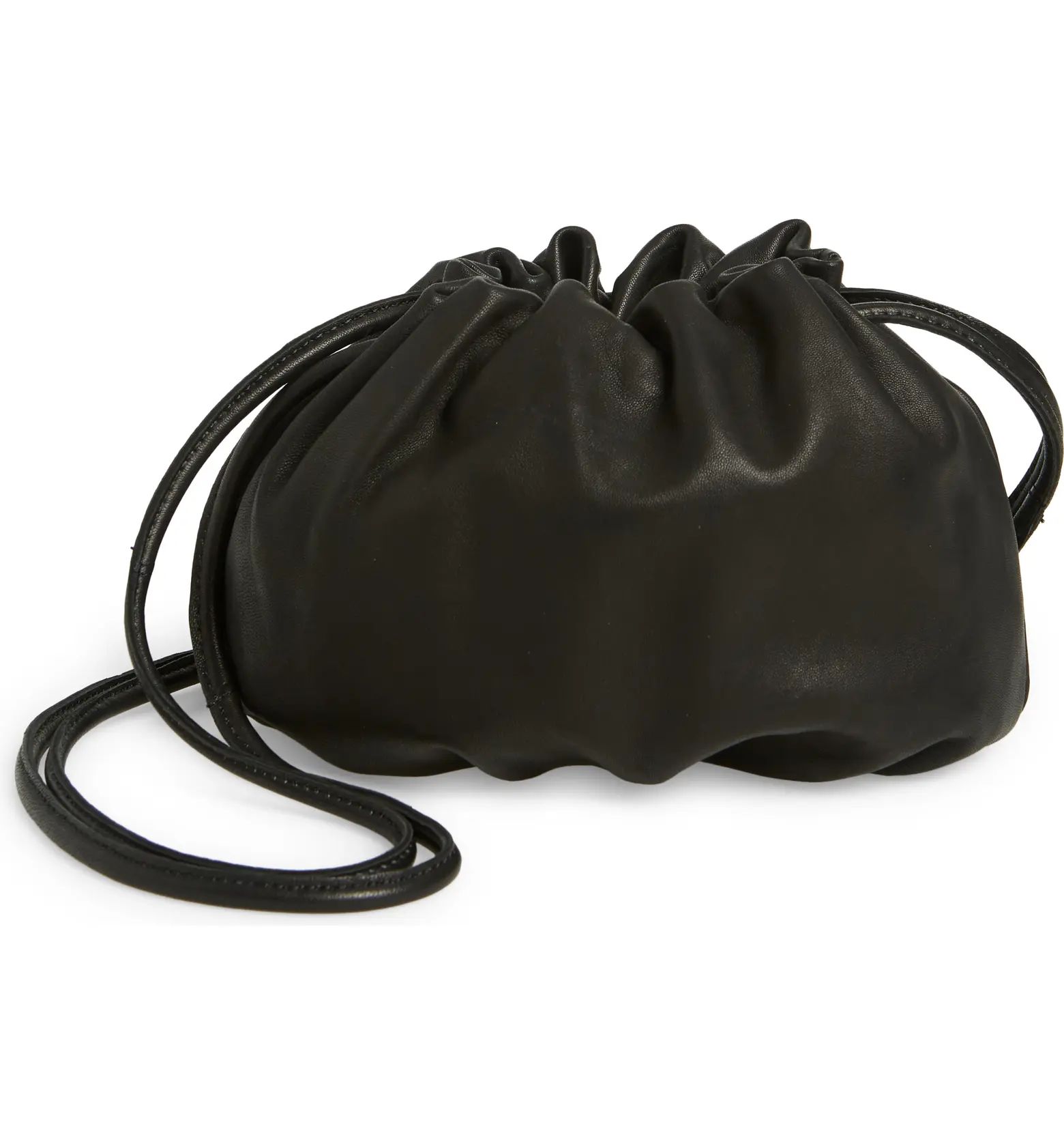 Topshop Leah Leather Drawstring Crossbody Bag | Nordstrom | Nordstrom