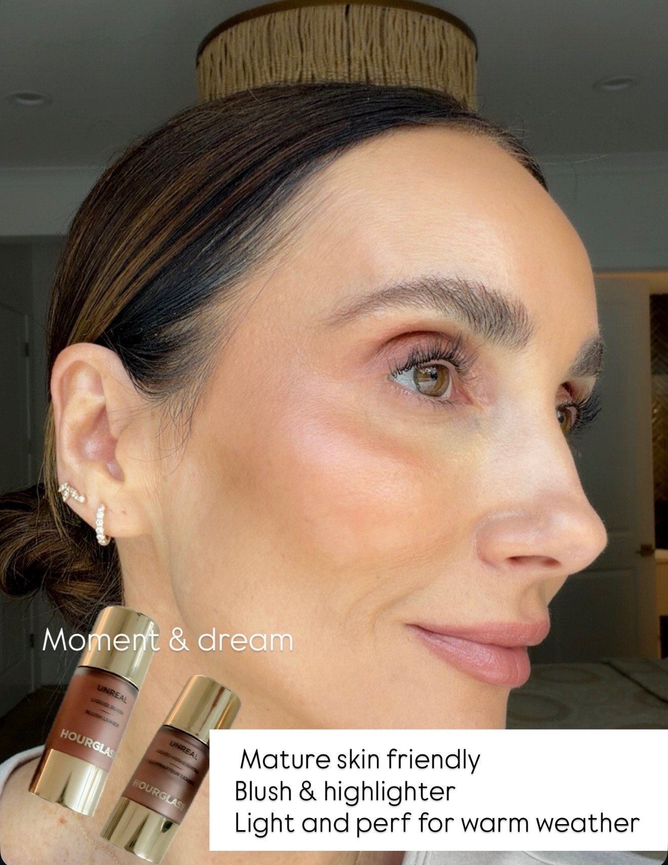 Mature skin friendly blush & highlighter, makeup for mature skin, annabrstyle

#LTKOver40 #LTKBeauty