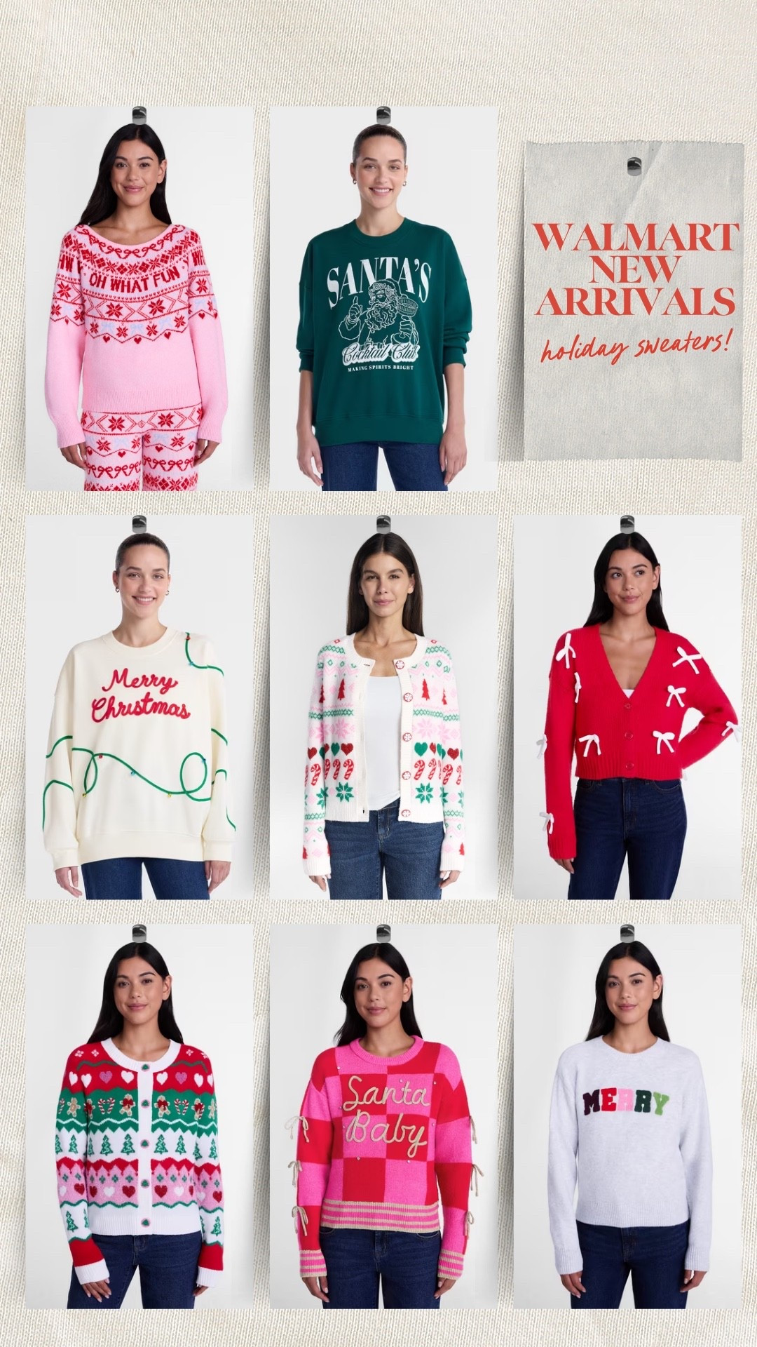 WALMART HOLIDAY SWEATERS ARE HERE!!!! You may think it's early but these WILL sell out fast. A top seller every year all under $25

#LTKSeasonal #LTKMidsize #LTKootd