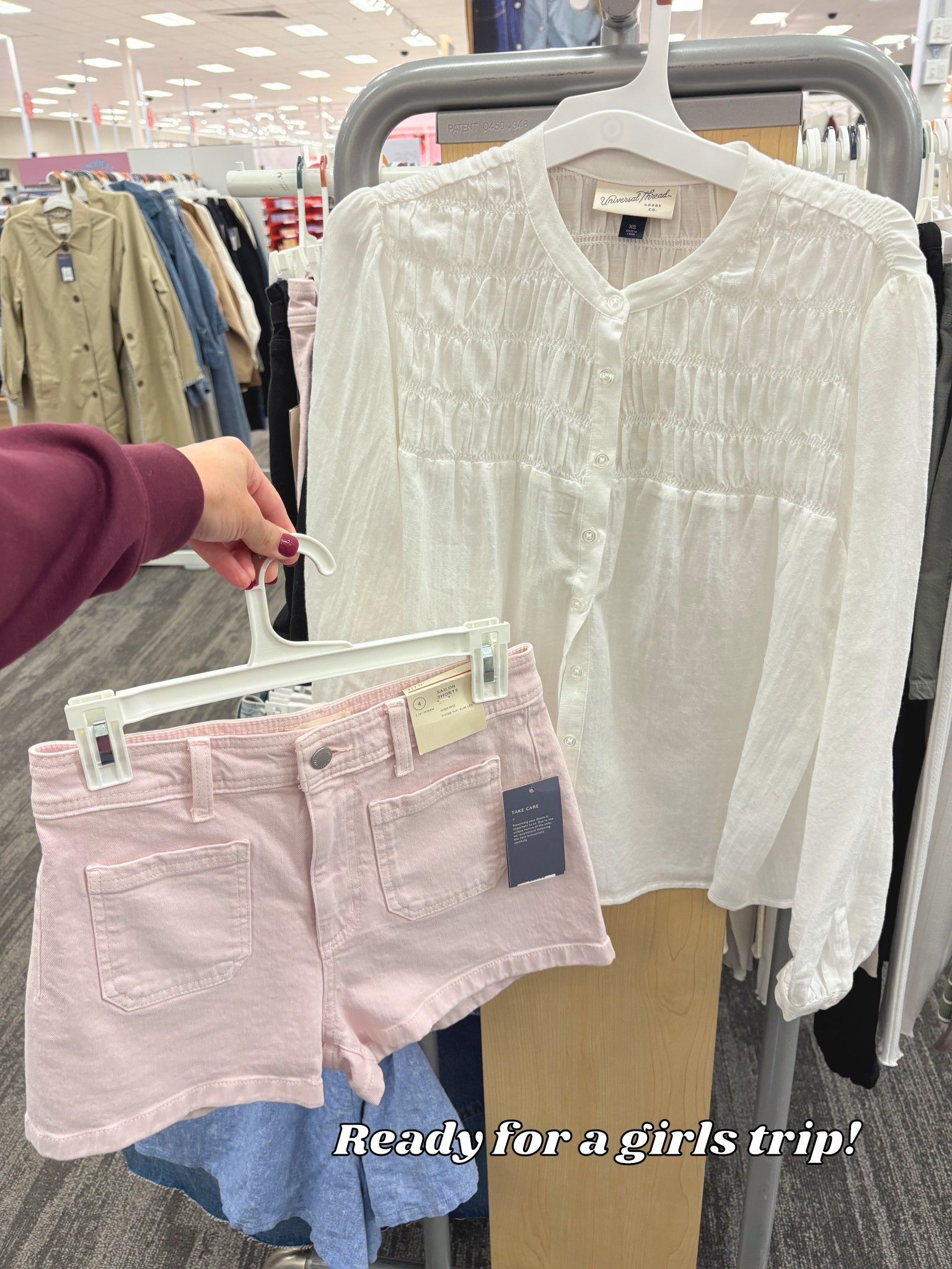 Target Spring Outfit Ideas White Long Sleeve Short and Pink High Rise Sailor Shorts #universalthread #targetstyle #springoutfits #targetshorts #targettops 

#LTKTravel #LTKootd #LTKOver40