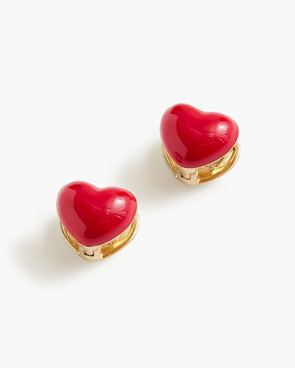 Double-sided heart stud earrings | J.Crew Factory