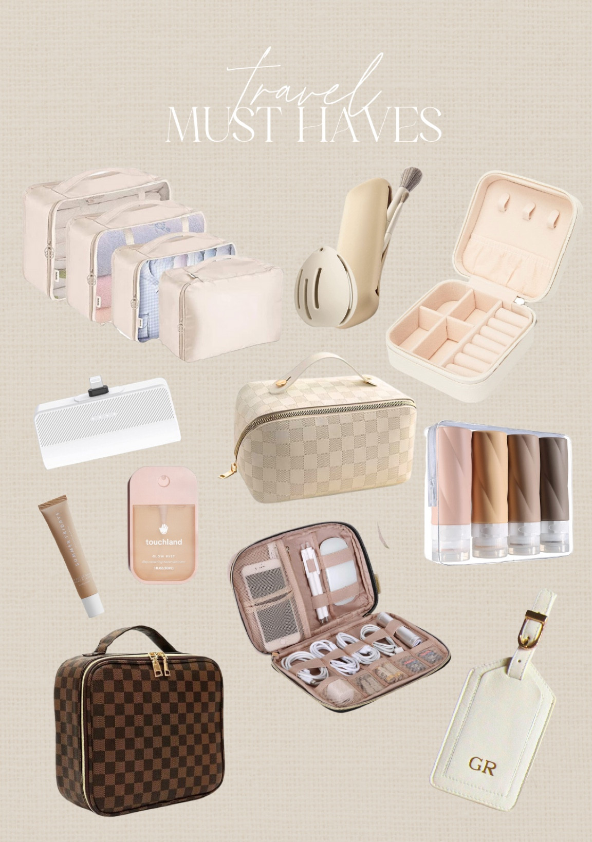 Travel must haves #travel #makeupbag #toiletrybag #travelcubes #luggage #packingcubes 

#LTKFind #LTKtravel #LTKunder50