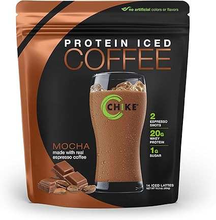 Chike Mocha High Protein Iced Coffee, 20 G Protein, 2 Shots Espresso, 1 G Sugar, Keto Friendly an... | Amazon (US)