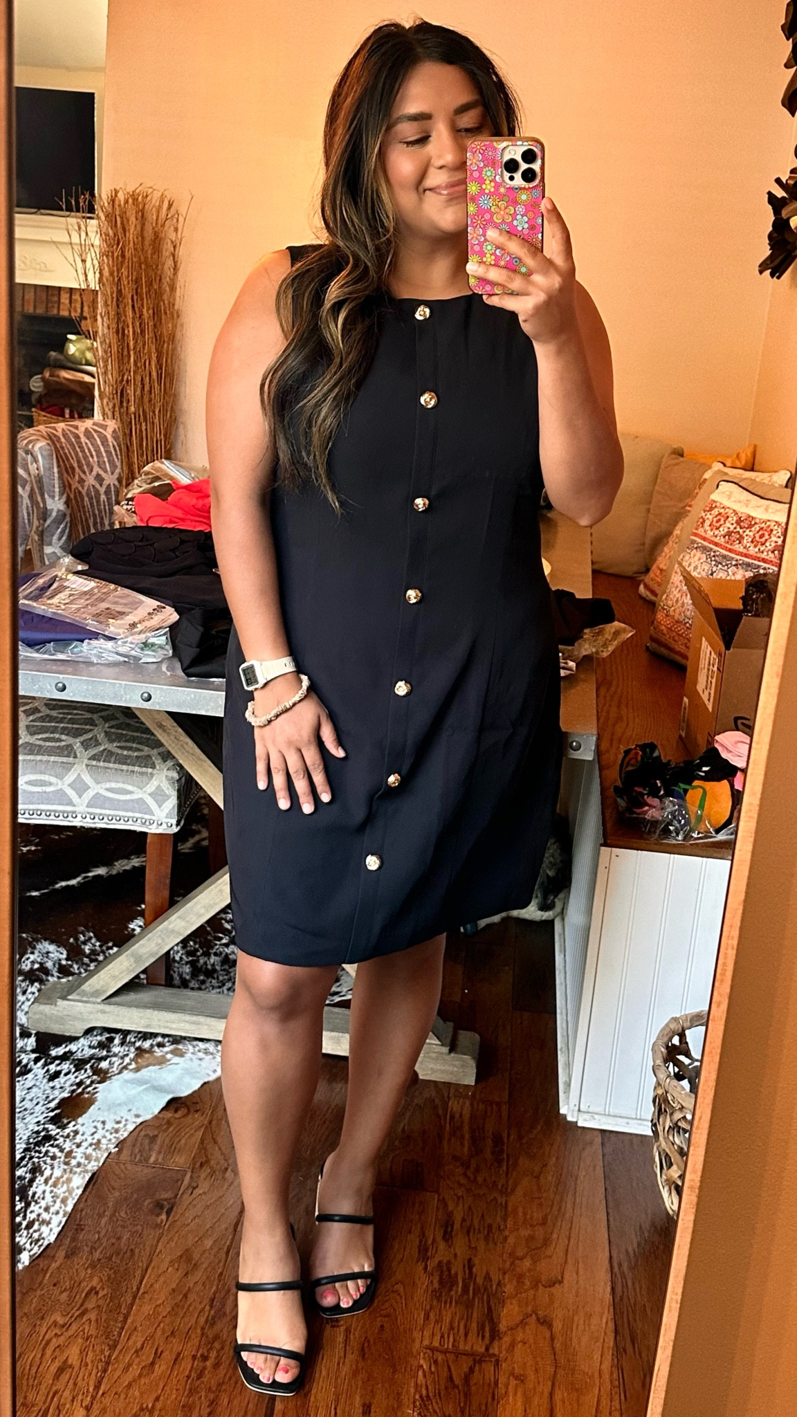 Business chic. This dress is an easy wear. Gold hardware could be better, but for a quick, classy look, you’ll not regret it. 
True to size- I’d say black is best! 
Linked other good contenders too  

#LTKFindsUnder100 #LTKWorkwear #LTKWedding