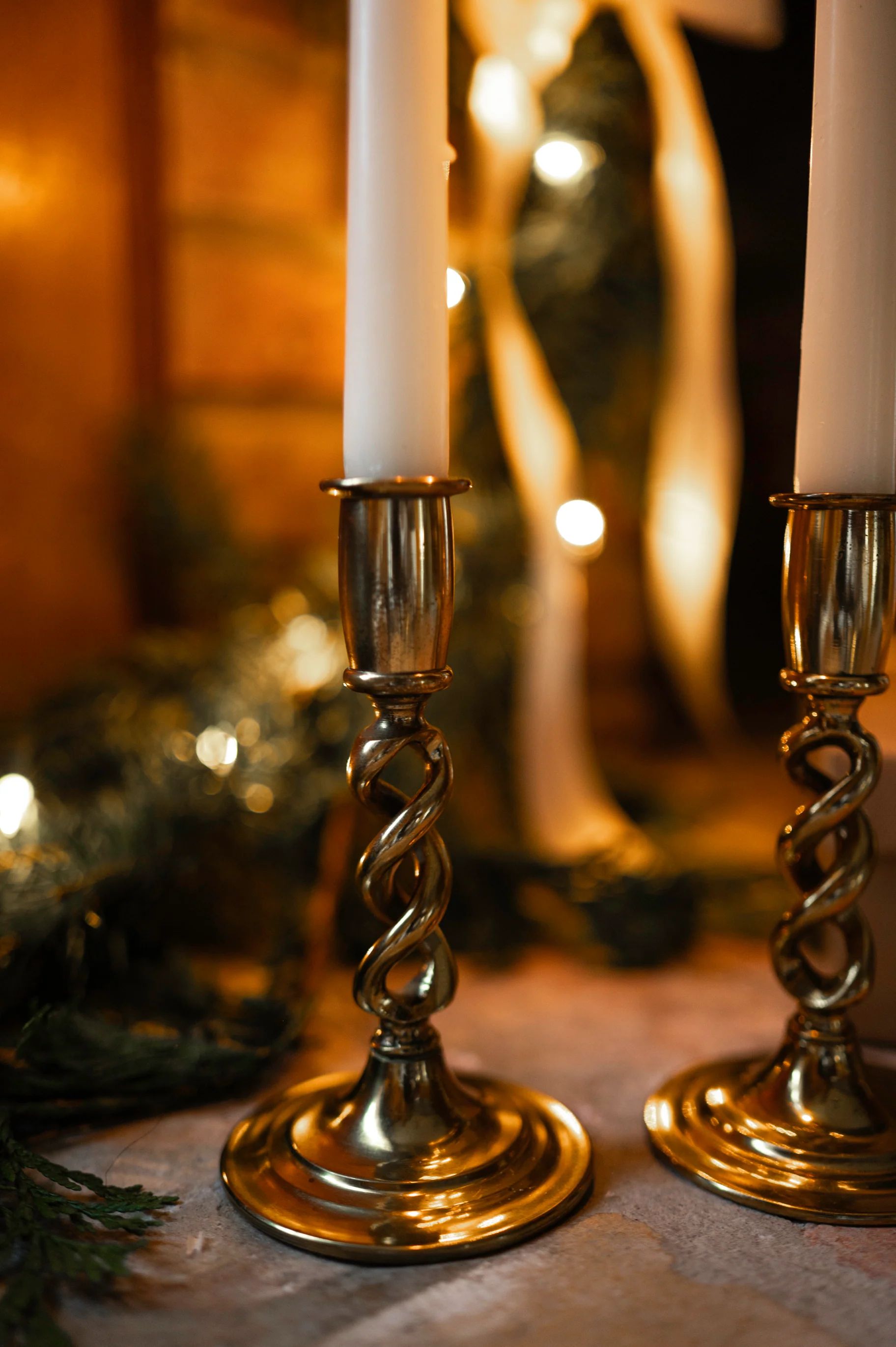 2 Antique Candle Holders | Sweenshots Studios