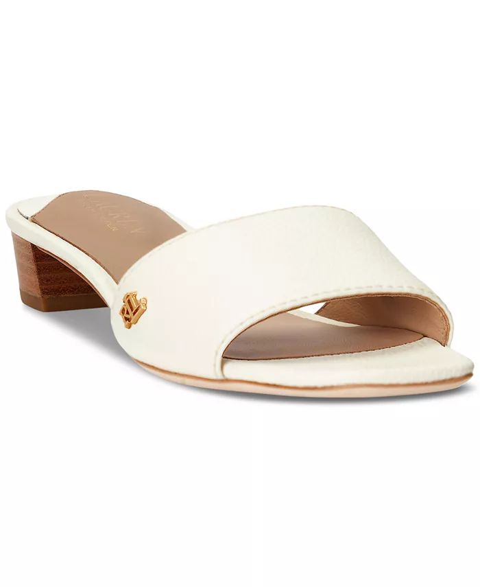 Lauren Ralph Lauren Women's Fay Slip-On Slide Dress Sandals - Macy's | Macy's