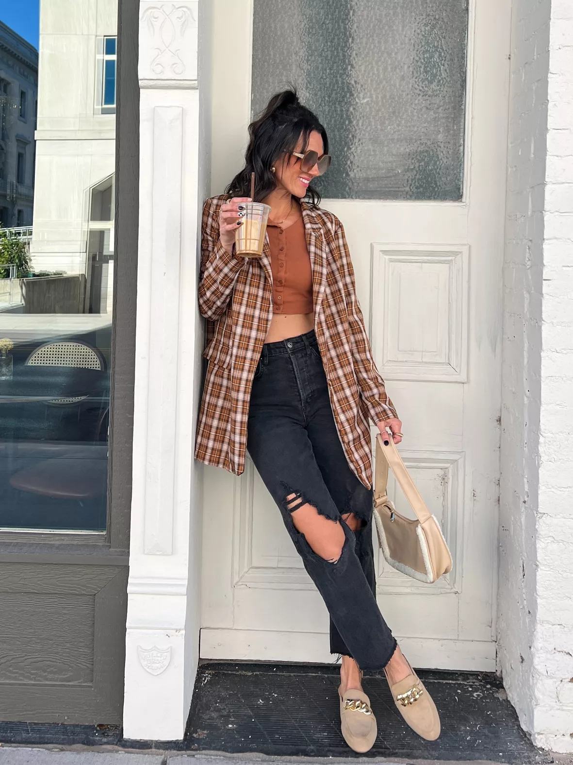 Oversize Plaid Blazer curated on LTK