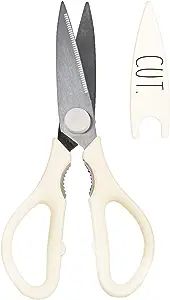 Rae Dunn Kitchen Scissors- Stainless Steel Kitchen Shears, Cooking Scissors for Cutting Meat, Chi... | Amazon (US)