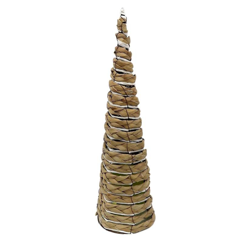 Natural Brown & White Twine Cone Tree, 16" | At Home