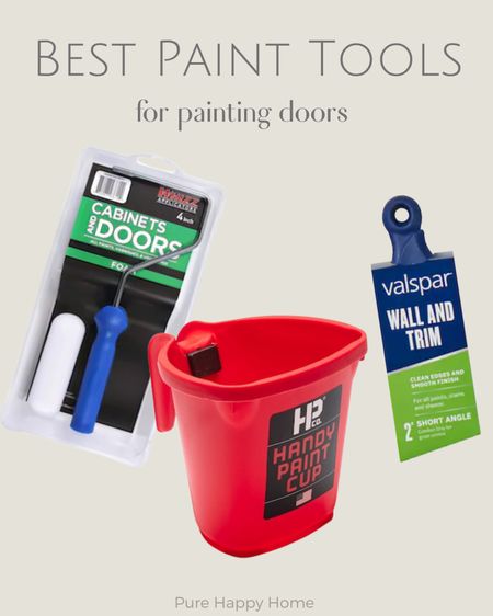 These are three of the best paint tools for painting doors I’ve found. Paint supplies, foam paint roller kit, angled paintbrush, paint pail, DIY paint tools.

#LTKstyletip #LTKhome #LTKfindsunder50