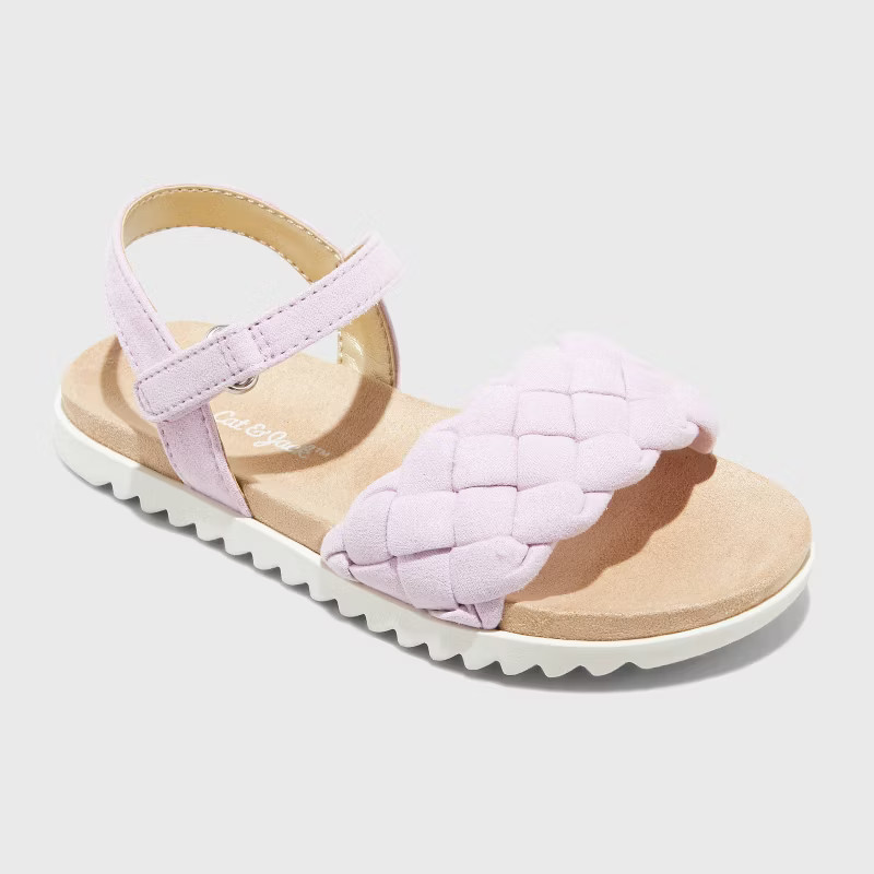 Toddler Girls' Beth Footbed Sandals - Cat & Jack™ | Target