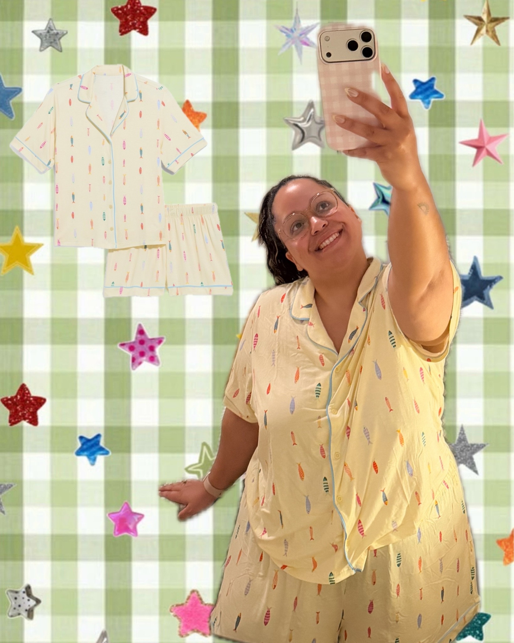 Yall know I love a good pjs set and this one is no different! It’s my fav cozy set from old navy but this colorful fish pattern is so good

#LTKdayinmylife #LTKPlusSize #LTKPetite