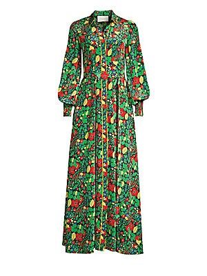 Hiroka Botanical Robe Maxi Dress | Saks Fifth Avenue