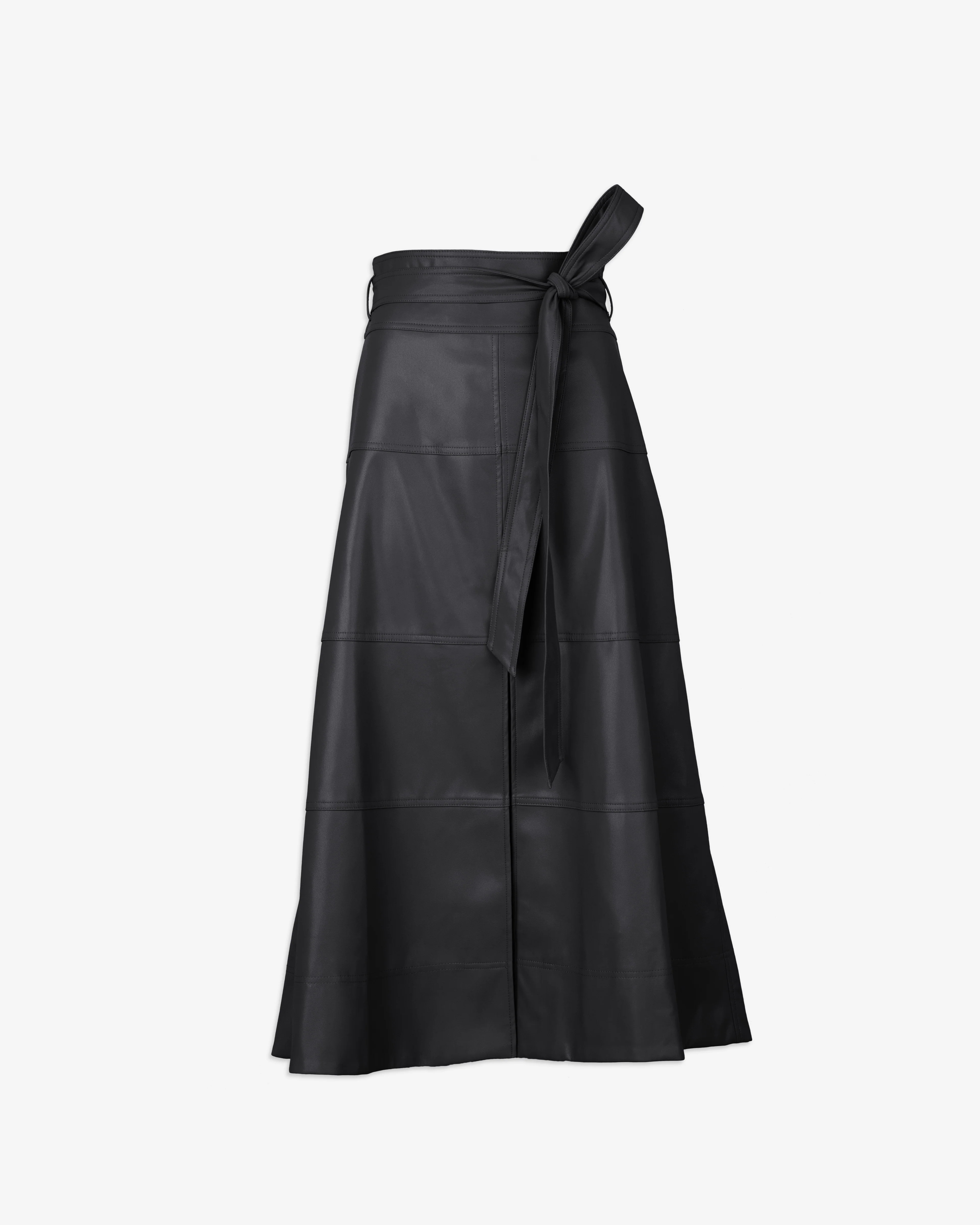 Vegan Leather Hudson Skirt | Tanya Taylor
