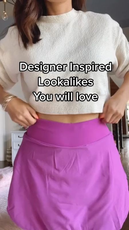 Designer Inspired items you will love. Lululemon Lookalikes #lululemon #tennisskirt

#LTKGiftGuide