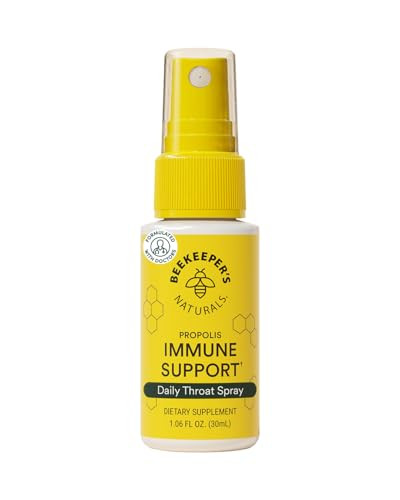 Propolis Throat Spray by Beekeeper's Naturals - 95% Bee Propolis Extract, Natural Immune Support ... | Amazon (US)