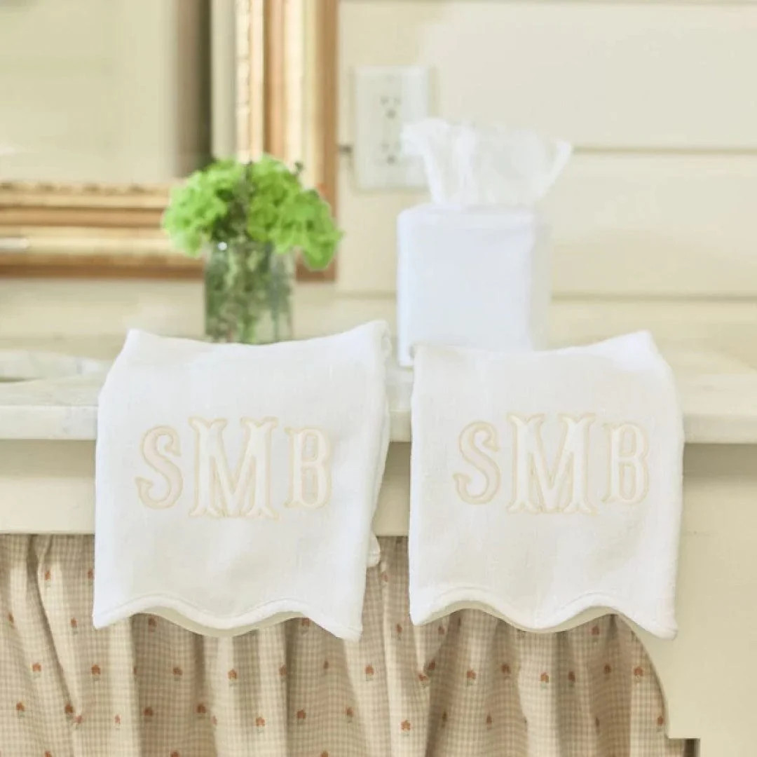 Scallop Powder Bath Towels | Weezie Towels