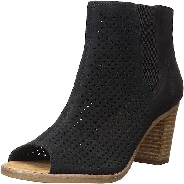 TOMS Women's Majorca Peep Toe Fashion Boot | Amazon (US)