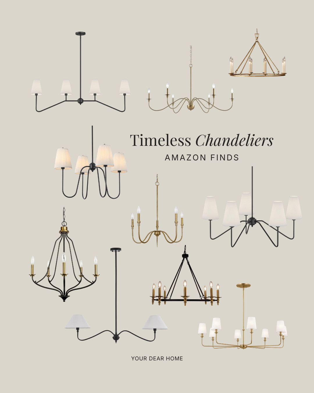 A chandelier instantly sets the tone for the entire room. It works as ambient lighting but also doubles as a statement piece that anchors the space. I always say if you want a room to feel intentional, start here. 

 #LTKHome