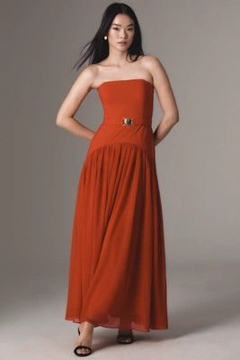 Hutch Strapless Drop-Waist Maxi Dress | Anthropologie (US)