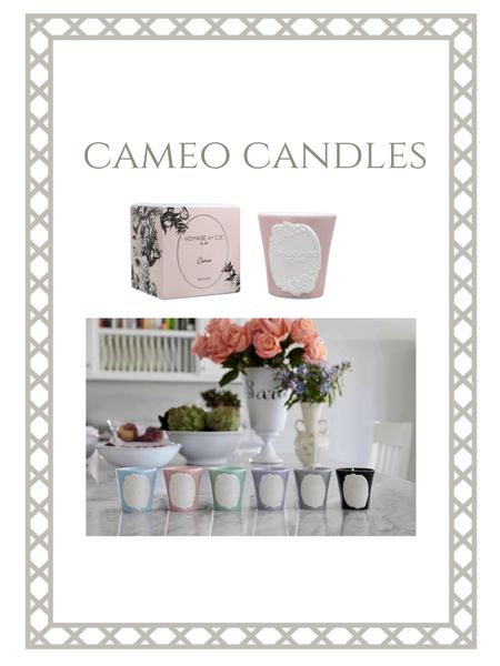 Love these cameo candles. They come in a variety of colors and scents. 






Ashley stark home, home fragrance 

#LTKhome #LTKfindsunder50 #LTKfindsunder100