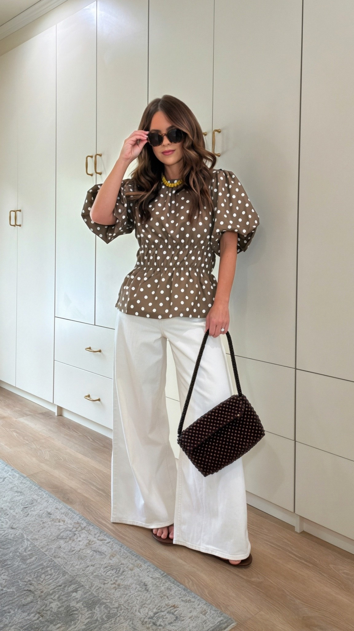 Loving this statement look 
These pants are so comfy and fun- wearing my true size 25 short 
Top in a small
Shoes true to size 

@amazon 
@abercrombie 
@Anthropologie

#LTKgrwm #LTKootd #LTKxAbercrombie